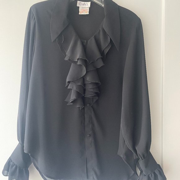 Vintage Ruffle Blouse - Picture 1 of 5